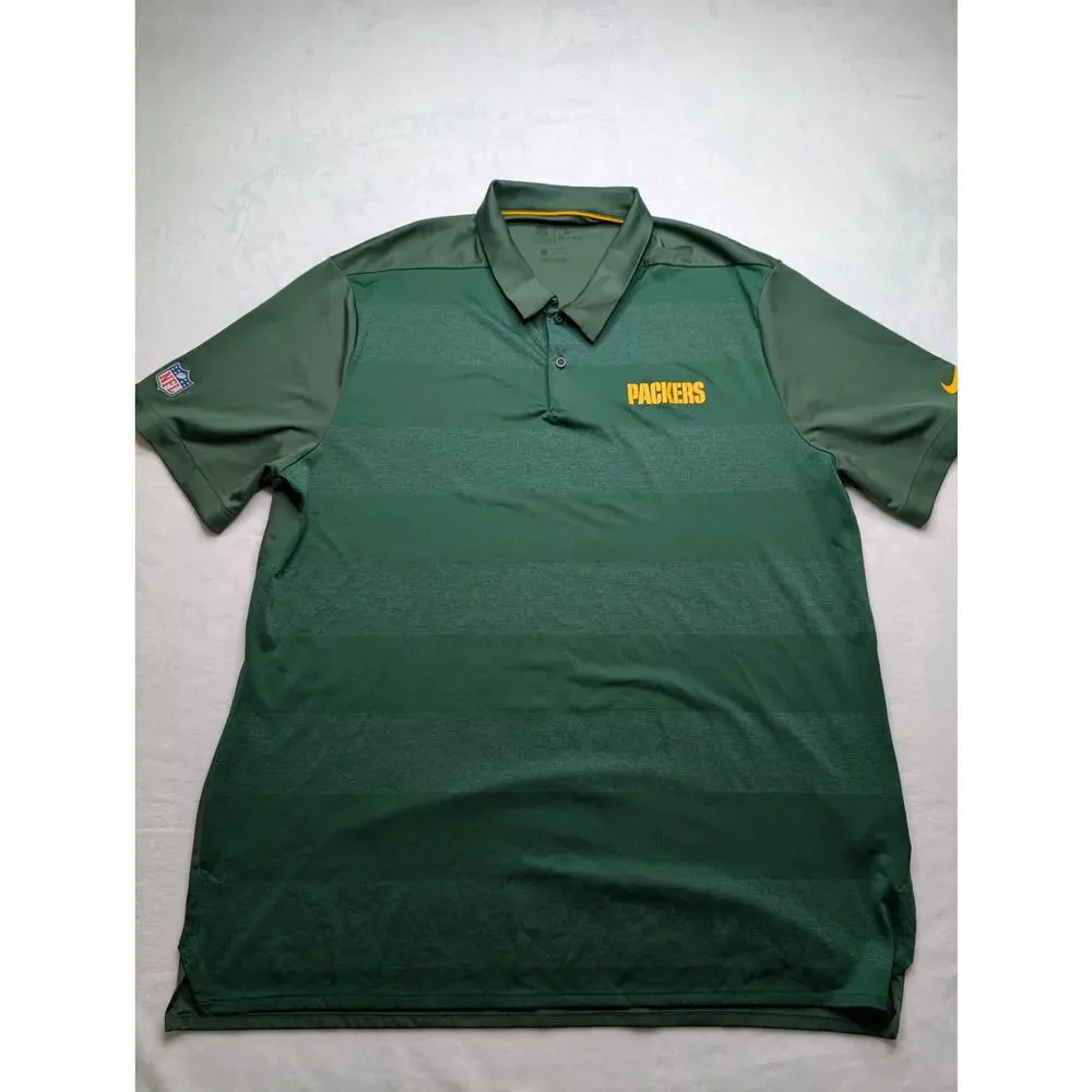 Nike Dri-Fit Green Bay‎ Packers Mens Golf Polo - XXL Performance NFL